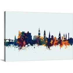 Large Gallery-Wrapped Canvas Wall Art Print 30 x 20 entitled Heidelberg Germany Skyline