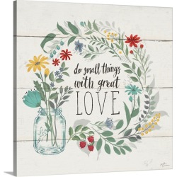 Large Solid-Faced Canvas Print Wall Art Print 20 x 20 entitled Blooming Thoughts IV