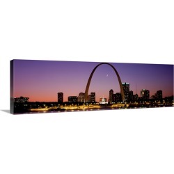 Large Gallery-Wrapped Canvas Wall Art Print 48 x 15 entitled St Louis MO