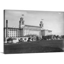 Large Gallery-Wrapped Canvas Wall Art Print 30 x 20 entitled Exterior View Of Breakers Hotel