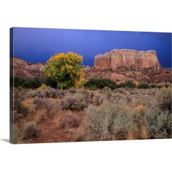 Large Solid-Faced Canvas Print Wall Art Print 36 x 24 entitled A butte often painted by Georgia OKeeffe on her Ghost Ranch found on Bargain Bro Philippines from Great Big Canvas for $264.99