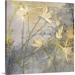 Large Solid-Faced Canvas Print Wall Art Print 20 x 20 entitled Cloud Larkspur II