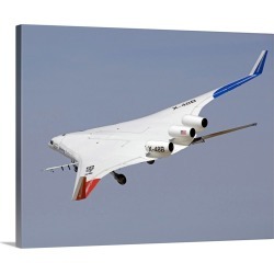 Large Gallery-Wrapped Canvas Wall Art Print 20 x 16 entitled X48B Blended Wing Body in flight
