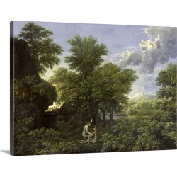 Large Solid-Faced Canvas Print Wall Art Print 40 x 30 entitled Spring, or The Garden of Eden