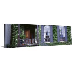 Large Gallery-Wrapped Canvas Wall Art Print 36 x 12 entitled House Savannah GA