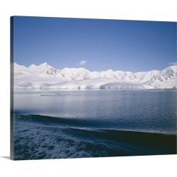 Large Gallery-Wrapped Canvas Wall Art Print 20 x 16 entitled West coast of Antarctic Peninsula, Antarctica