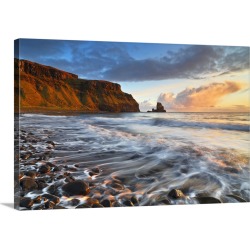 Large Solid-Faced Canvas Print Wall Art Print 30 x 20 entitled Scotland, Isle of Skye, Talisker bay
