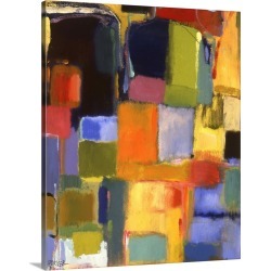 Large Gallery-Wrapped Canvas Wall Art Print 18 x 20 entitled Color Essay with Orange