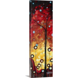 Large Solid-Faced Canvas Print Wall Art Print 12 x 36 entitled Winter Blooms