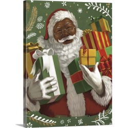 Large Gallery-Wrapped Canvas Wall Art Print 18 x 24 entitled Santa's List IV