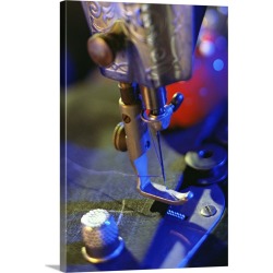 Large Solid-Faced Canvas Print Wall Art Print 20 x 30 entitled Close-up of sewing machine