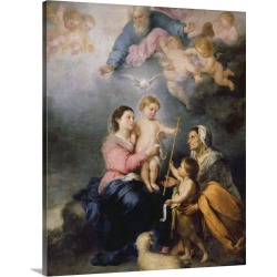 Large Solid-Faced Canvas Print Wall Art Print 24 x 30 entitled The Holy Family or The Virgin of Seville