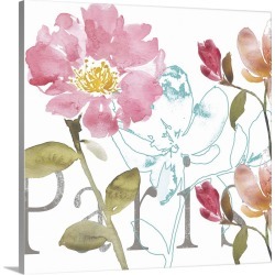 Large Solid-Faced Canvas Print Wall Art Print 20 x 20 entitled Paris by Day II
