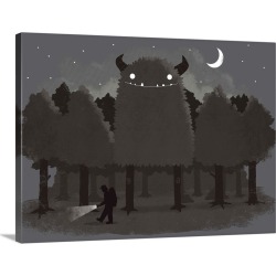Large Gallery-Wrapped Canvas Wall Art Print 30 x 23 entitled Monster Hunting