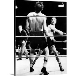 Large Solid-Faced Canvas Print Wall Art Print 18 x 24 entitled Somebody Up There Likes Me, 1956