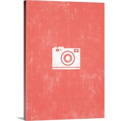 Large Gallery-Wrapped Canvas Wall Art Print 22 x 30 entitled Camera silhouette art