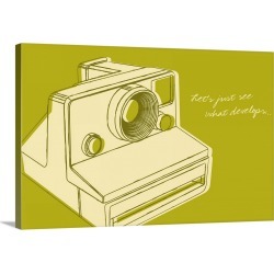 Large Gallery-Wrapped Canvas Wall Art Print 30 x 20 entitled Lunastrella Instant Camera