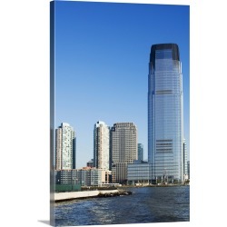 Large Gallery-Wrapped Canvas Wall Art Print 16 x 24 entitled 30 Hudson Street Building, Jersey City, New Jersey, USA