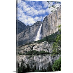 Large Solid-Faced Canvas Print Wall Art Print 20 x 30 entitled View of Upper Yosemite Falls in Yosemite National Park Large Solid-Faced Canvas Print Wall Art Print 20 x 30 entitled View of Upper Yosemite Falls in Yosemite National Park