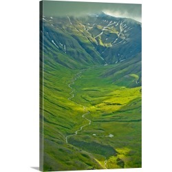 Large Gallery-Wrapped Canvas Wall Art Print 20 x 30 entitled Alaska, above Katmai National Park