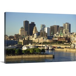 Large Gallery-Wrapped Canvas Wall Art Print 30 x 20 entitled Montreal, Quebec, Canada, North America