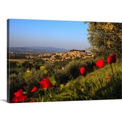 Large Solid-Faced Canvas Print Wall Art Print 36 x 24 entitled Italy, Umbria, Mediterranean area, Perugia district, Spello found on Bargain Bro from Great Big Canvas for USD $208.99
