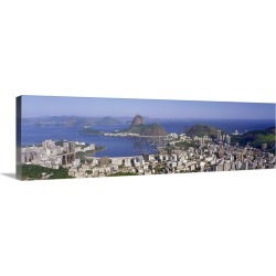 Large Gallery-Wrapped Canvas Wall Art Print 48 x 15 entitled Rio de Janeiro Brazil