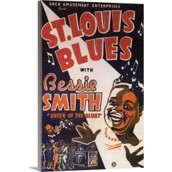 Large Solid-Faced Canvas Print Wall Art Print 20 x 30 entitled St. Louis Blues (1929)