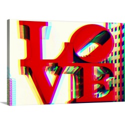 Large Gallery-Wrapped Canvas Wall Art Print 24 x 16 entitled After Twitch Series - Love