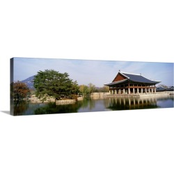 Large Solid-Faced Canvas Print Wall Art Print 48 x 16 entitled Kyongheru Seoul South Korea