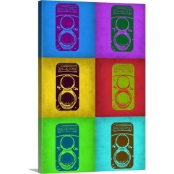 Large Gallery-Wrapped Canvas Wall Art Print 20 x 30 entitled Vintage Camera Pop Art II