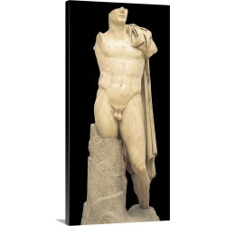 Large Gallery-Wrapped Canvas Wall Art Print 12 x 24 entitled Statue of Trajan. Roman art. Early Empire