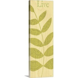 Large Solid-Faced Canvas Print Wall Art Print 16 x 48 entitled Nature Trio - Live