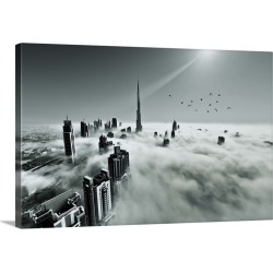 Large Solid-Faced Canvas Print Wall Art Print 30 x 20 entitled Up Up And Above