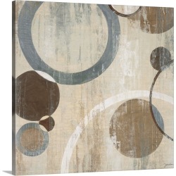 Large Solid-Faced Canvas Print Wall Art Print 20 x 20 entitled Orlando Mod Circles I