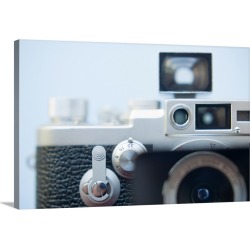 Large Gallery-Wrapped Canvas Wall Art Print 30 x 20 entitled Antique camera, close-up