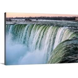 Large Gallery-Wrapped Canvas Wall Art Print 24 x 16 entitled Niagara Falls at Sunrise