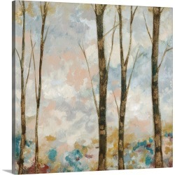 Large Solid-Faced Canvas Print Wall Art Print 20 x 20 entitled Aural Arbor II