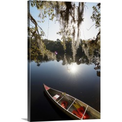 Large Solid-Faced Canvas Print Wall Art Print 20 x 30 entitled Florida, Venezia district, Venice Florida, Snook Haven Fish...