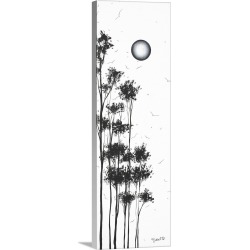 Large Solid-Faced Canvas Print Wall Art Print 12 x 36 entitled Moon Whispers