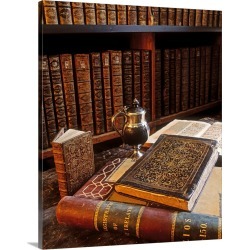 Large Gallery-Wrapped Canvas Wall Art Print 19 x 24 entitled Books And Manuscripts in Bolton Library, Cashel, Ireland