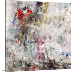 Large Gallery-Wrapped Canvas Wall Art Print 16 x 16 entitled Erratic Entertainment