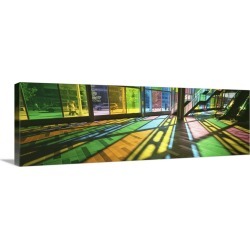 Large Gallery-Wrapped Canvas Wall Art Print 36 x 12 entitled Canada, Quebec, Convention Center