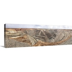 Large Solid-Faced Canvas Print Wall Art Print 48 x 16 entitled Kalgoorlie Super Pit Gold Mine