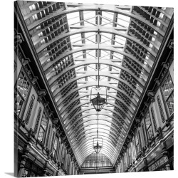 Large Solid-Faced Canvas Print Wall Art Print 20 x 20 entitled Leadenhall Market, City Of London, London, England, UK