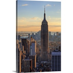 Large Gallery-Wrapped Canvas Wall Art Print 20 x 30 entitled New York City, View of Empire State Building in Manhattan
