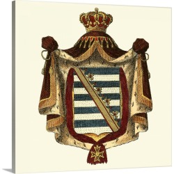 Large Solid-Faced Canvas Print Wall Art Print 20 x 20 entitled Regal Crest V