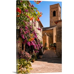 Large Solid-Faced Canvas Print Wall Art Print 20 x 30 entitled Italy, Marches, Torre di Palme, Ascoli Piceno district