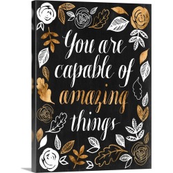 Large Solid-Faced Canvas Print Wall Art Print 30 x 40 entitled Girl Power I