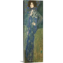 Large Solid-Faced Canvas Print Wall Art Print 12 x 36 entitled Portrait de Emilie Flge